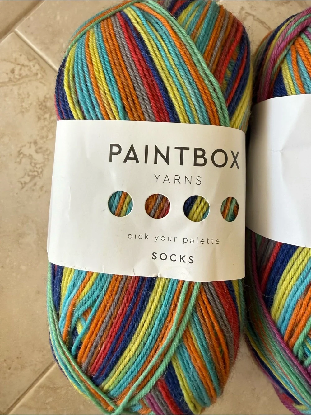 Paintbox Multicolor Sock Yarn - Rainbow Stripes